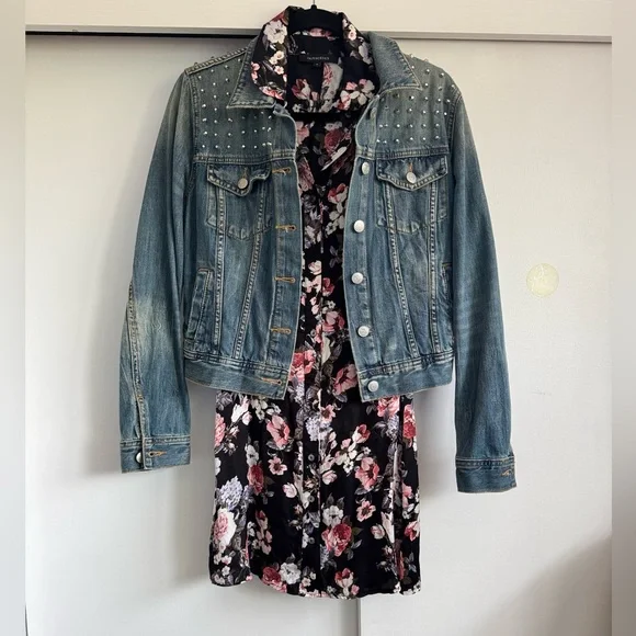 Olivaceous Floral Dance Romantic Silk Sundress Polo Mini Dress New Preppy Date - Picture 6 of 12